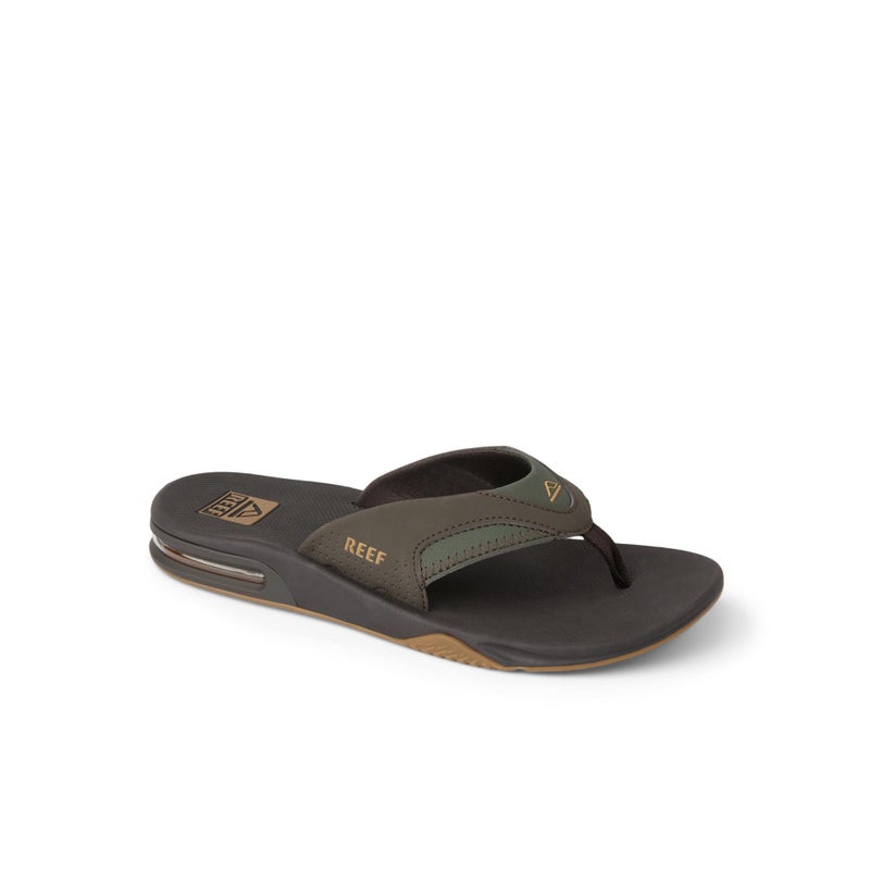 Reef Fanning Mens Bottle Opener Flip Flop, Arch Support, Durable Outsole, Water Friendly, Brown/Gum, 7 - Image 3